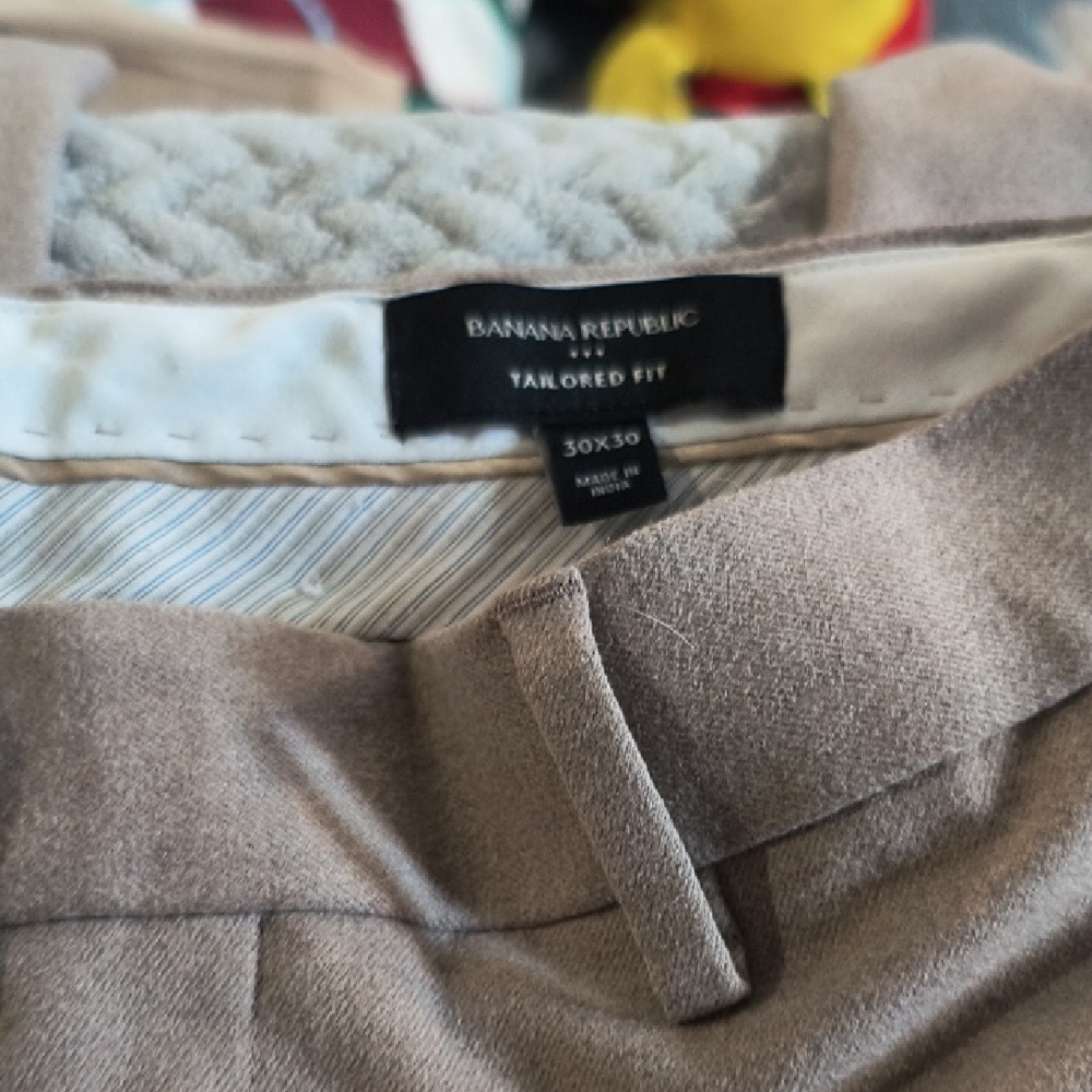 Banana Republic Men's Beige Tailored Pants